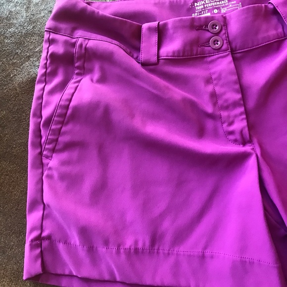 Nike Golf Purple Shorts Size M 8 - Picture 2 of 6